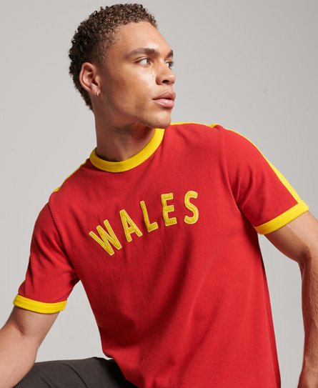 Ringspun Wales Fußball-T-Shirt