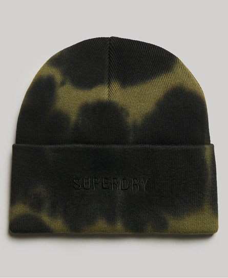 Superdry Women’s Women’s Colour Block Dyed Beanie, Green and Black - Size: 1SIZE
