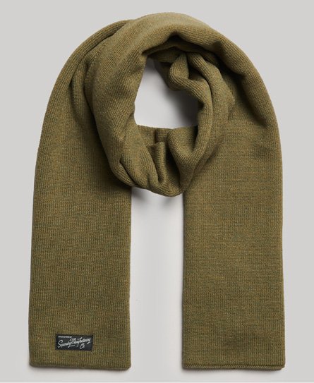 Superdry Women’s Vintage Classic Scarf Green / Olive Marl - Size: 1SIZE