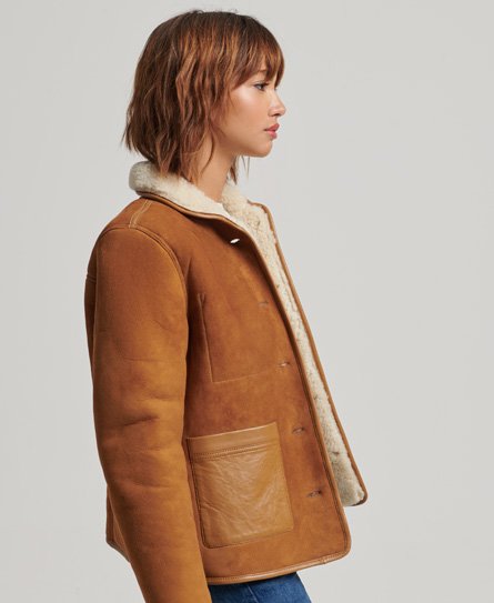 Superdry sale shearling jacket