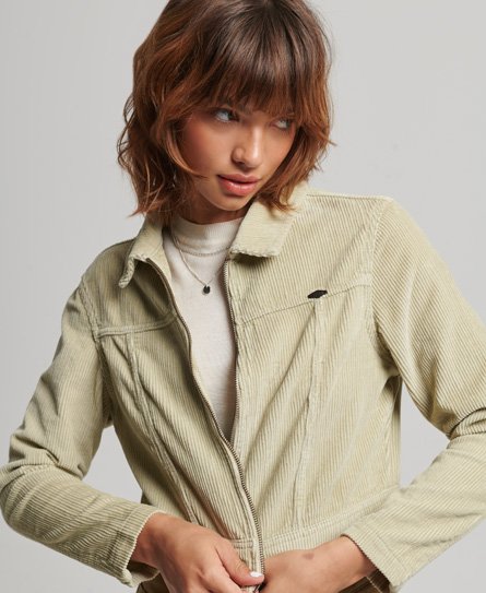 Cropped Cord Jacket