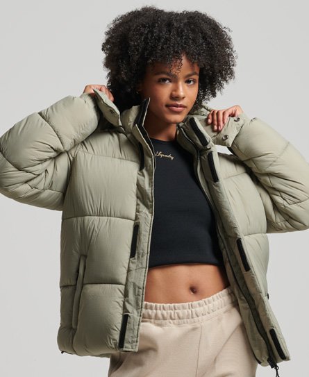 Superdry Hooded Spirit Sports Puffer Jacket - Women's Womens Jackets