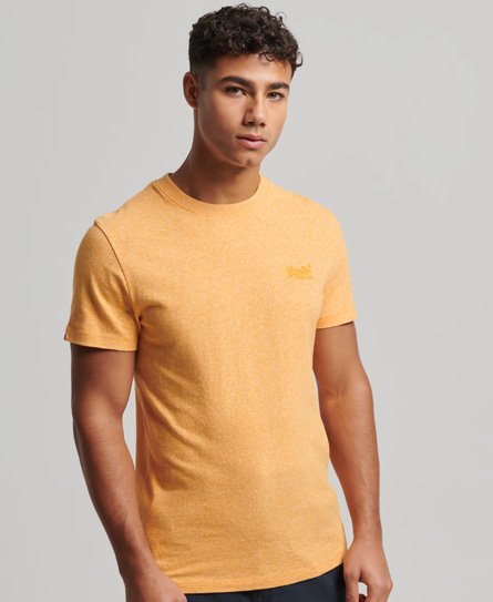 Superdry Men’s Organic Cotton Essential Logo T-Shirt Yellow / Sunshine Yellow Grit - Size: Xxxl