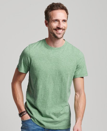 Superdry Men’s Slub T-Shirt Green / Creme De Menthe Green Grit - Size: Xxl