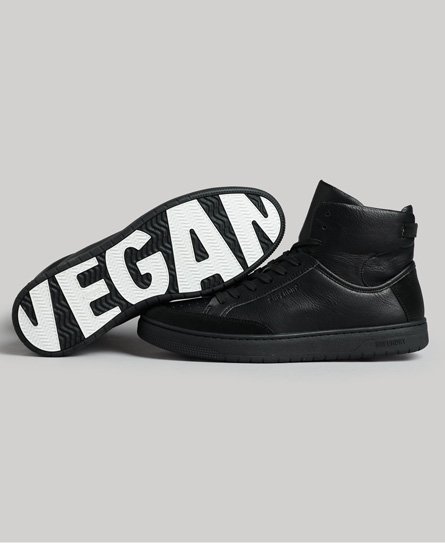 Zapatillas de baloncesto veganas de caña alta con logo Vintage