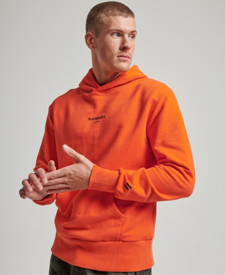 Superdry Men’s Core Sport Hoodie Orange - Size: S