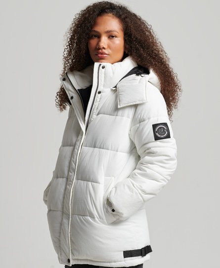 Superdry Women’s Expedition Cocoon Padded Coat Cream / New Chalk - Size: 10
