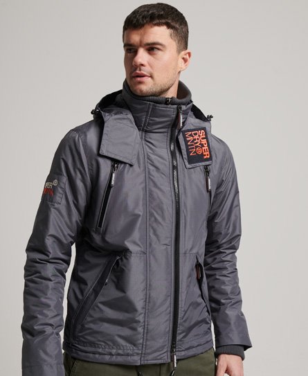 Superdry Men’s Mountain SD Windcheater Jacket Grey / Charcoal - Size: S