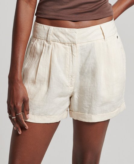 Overdyed Linen Shorts