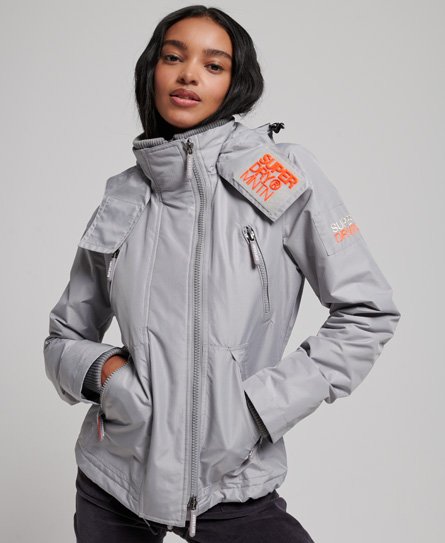 Superdry Women’s Mountain SD-Windcheater Jacket Light Grey / Dove Grey - Size: 8