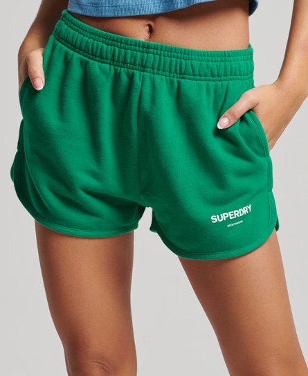 Superdry Women’s Core Sport Sweat Shorts Green / Beverly Green - Size: 6