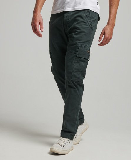 Superdry Men’s Organic Cotton Core Cargo Pants Dark Grey / Washed Black - Size: 34/32