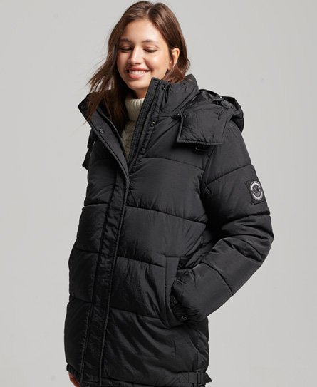 Superdry Women’s Expedition Cocoon Padded Coat Black - Size: 12