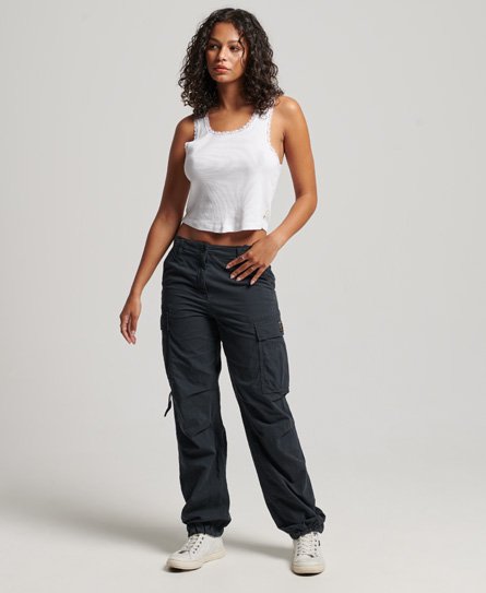 Vintage Low Rise Cargo Trousers