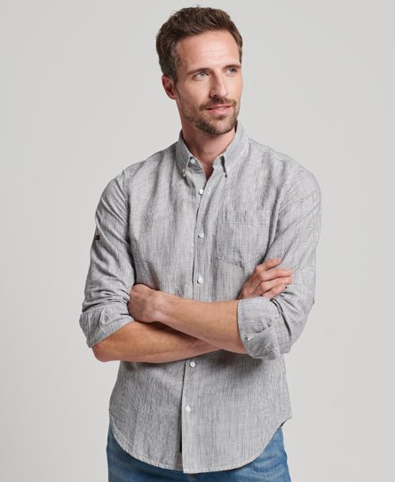 Studios Linen Button-down-Hemd aus Bio-Baumwolle