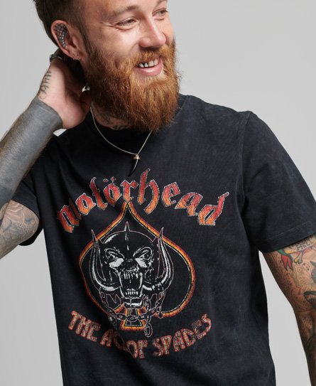 Superdry Men’s Motörhead x Limited Edition Band T-Shirt Black / Heavy Amp Black - Size: S