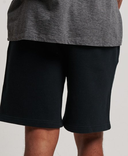 Superdry Men’s Classic Brand Detail Essential Overdyed Shorts, Black, Size: XXL