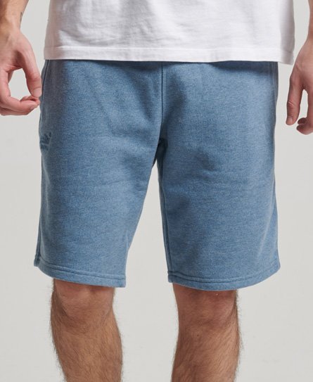 Superdry Men’s Men’s Classic Embroidered Vintage Logo Jersey Shorts, Light Blue, Size: XL