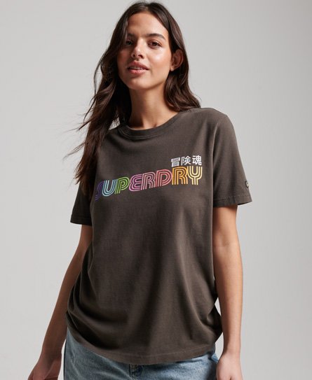 Vintage Retro regnbue-T-skjorte