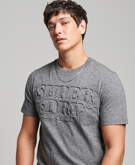 Superdry Pack 3 T-Shirt Uomo In Cotone Biologico - Girocollo A Costine, Vestibilità Slim, Loghi Ricamati