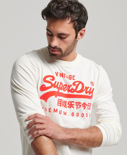 Camiseta de manga larga con logotipo Vintage Neon