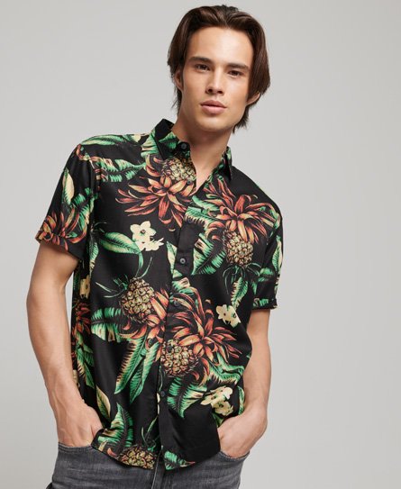 Camisa hawaiana de manga corta
