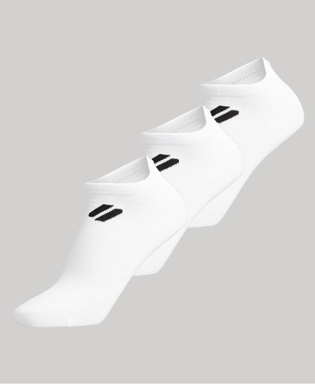 Superdry Women’s Sport Coolmax Ankle Socks White / White Multipack - Size: S/M