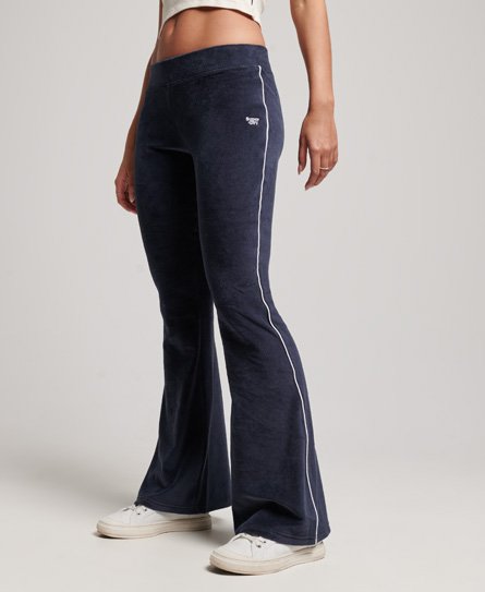 Velour Flare Trousers