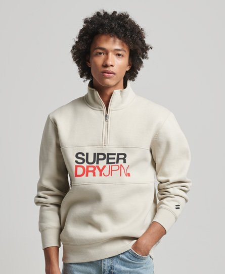 Sportswear sweatshirt med kort lynlåslukning