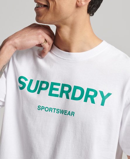SPORTSWEAR Superdry CORE LOGO - Camiseta hombre optic - Private Sport Shop