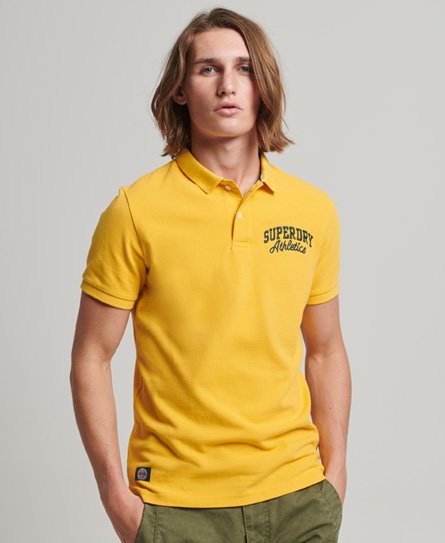 Superdry Men’s Superstate Polo Shirt Yellow / Springs Yellow - Size: L