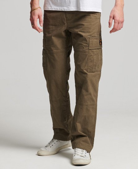 Pantaloni cargo con vestibilità ampia in cotone biologico