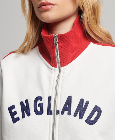 Superdry Superdry x Ringspun Football England Track Top - Women's Womens  Hoodies-and-sweatshirts