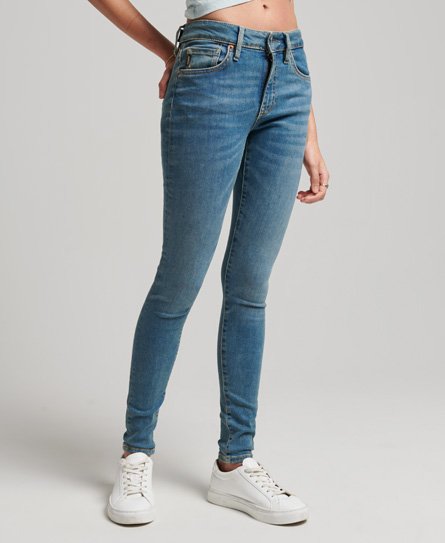 Jean skinny Vintage à taille mi-haute en coton biologique