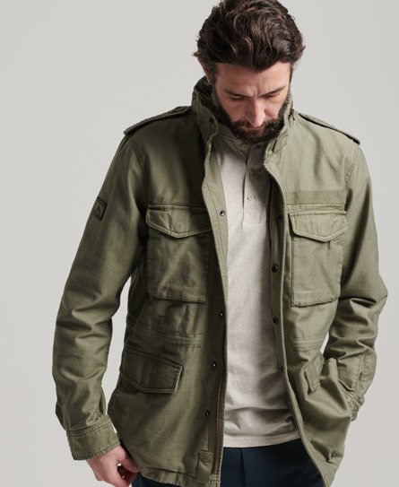 Superdry Men’s Military M65 Jacket Green / Dusty Olive Green - Size: S