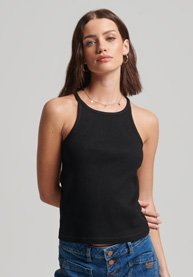 SUPERDRY WOMEN'S RACER VEST TOP BLACK