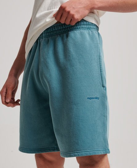 Superdry Men’s Vintage Mark Shorts Turquoise / Hydro Dark Turquoise - Size: L