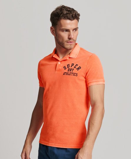 Superdry Men’s Superstate Polo Shirt Orange / Shocker Orange - Size: S