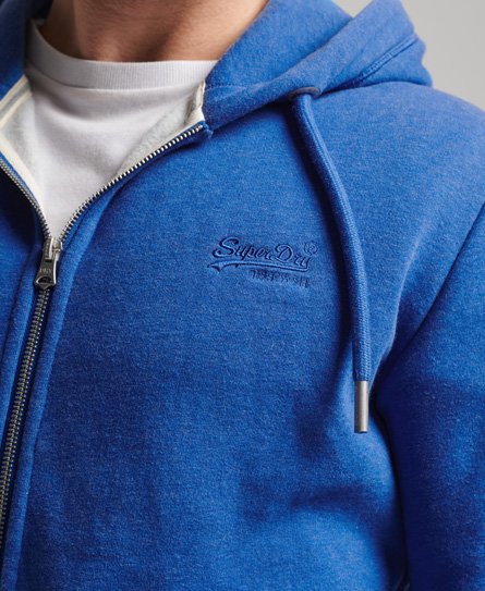 Superdry Vintage Logo Embroidered Zip Hoodie - Men's Mens  Hoodies-and-sweatshirts