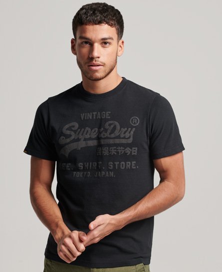 T-shirt tono su tono Vintage Logo Store