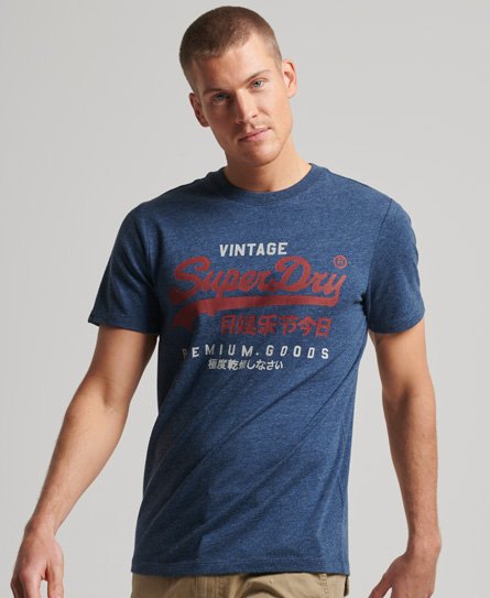 T-shirt in stile americano con logo Vintage