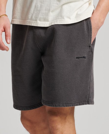 Superdry Men’s Men’s Classic Vintage Mark Shorts, Dark Grey, Size: Xxl