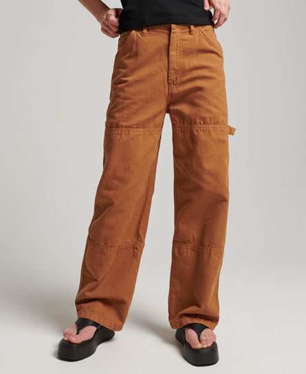 Spodnie Carpenter Vintage z szeroką nogawką z eko bawełny
