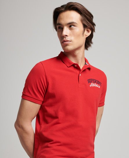Superdry Men’s Superstate Polo Shirt Red / Varsity Red - Size: M
