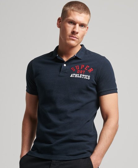 Superdry Men’s Superstate Polo Shirt Navy / Eclipse Navy 1 - Size: S