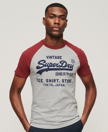 Vintage Logo Store-T-skjorte med raglanstrikk
