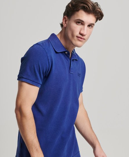 Organic Cotton Vintage Washed Pique Polo