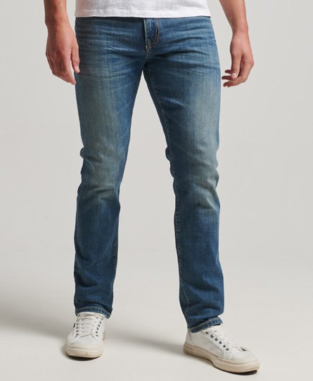 Vintage slimfit jeans met rechte pijpen