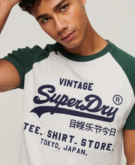 Vintage Logo Store T-shirt met raglanmouwen