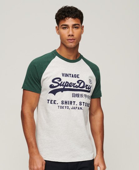 T-shirt à manches raglan Logo Vintage Superdry